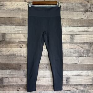 Outdoor Voices Women's Seamless Ribbed Cropped Legging in Blue/Gray Size Small